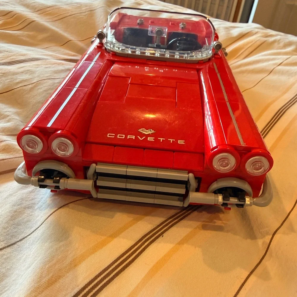 Retired LEGO Icons Red Corvette-with Instruction Book